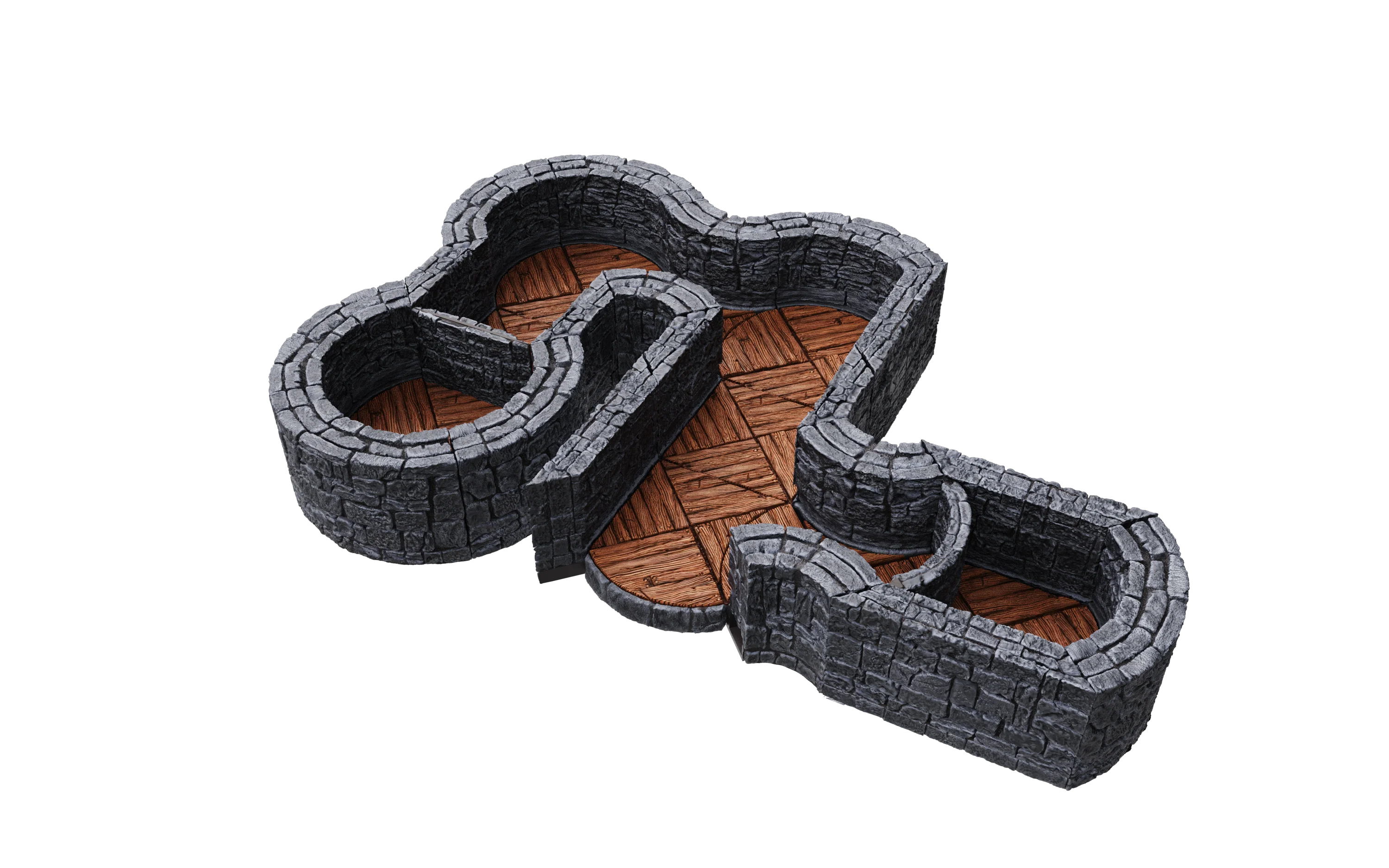 WarLock Tiles: Expansion Pack - 1 in. Dungeon Angles & Curves - Image 2