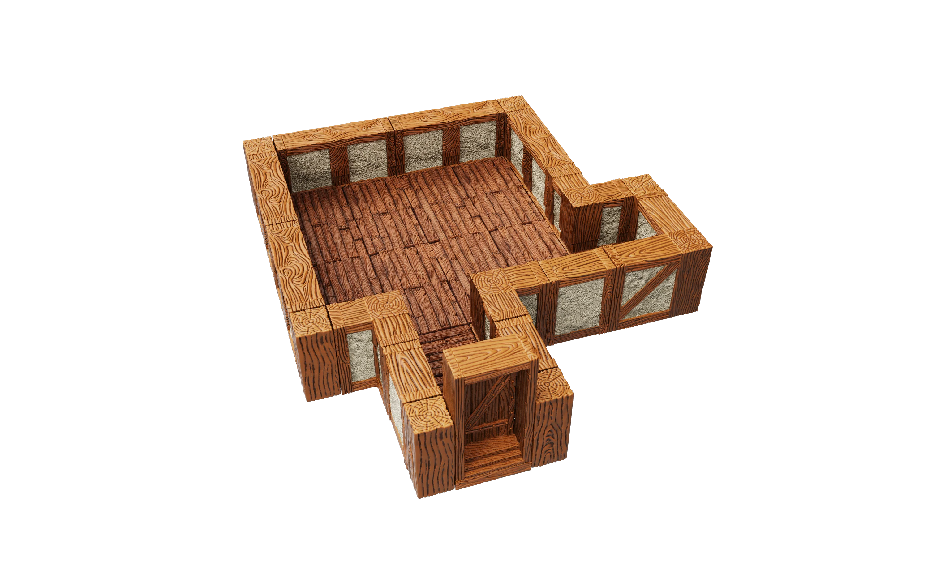WarLock Tiles: Expansion Pack - 1 in. Town & Village Straight Walls - Image 2