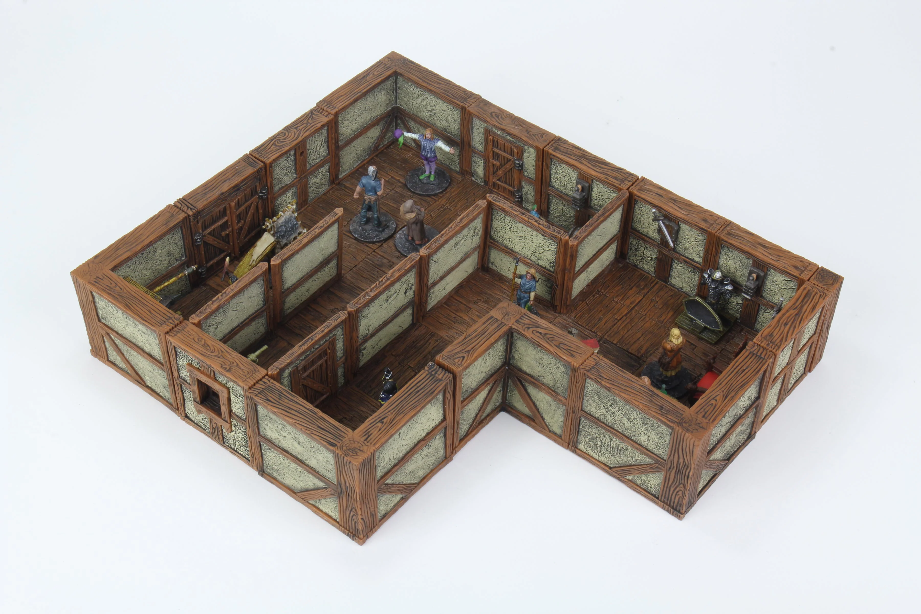 WarLock Tiles: Town & Village II - Full Height Plaster Walls Expansion - Image 3