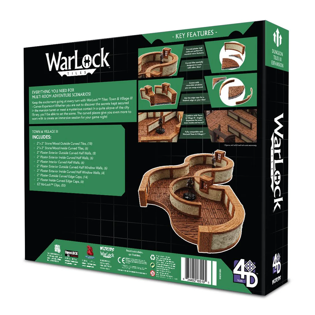 WarLock Tiles: Town & Village III - Curves Expansion - Image 2
