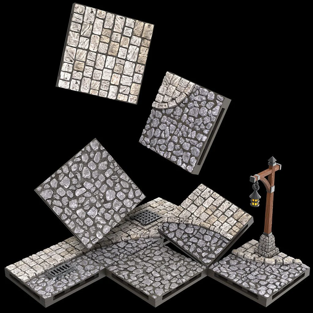 WarLock Tiles: Town & Village - Town Square - Image 2