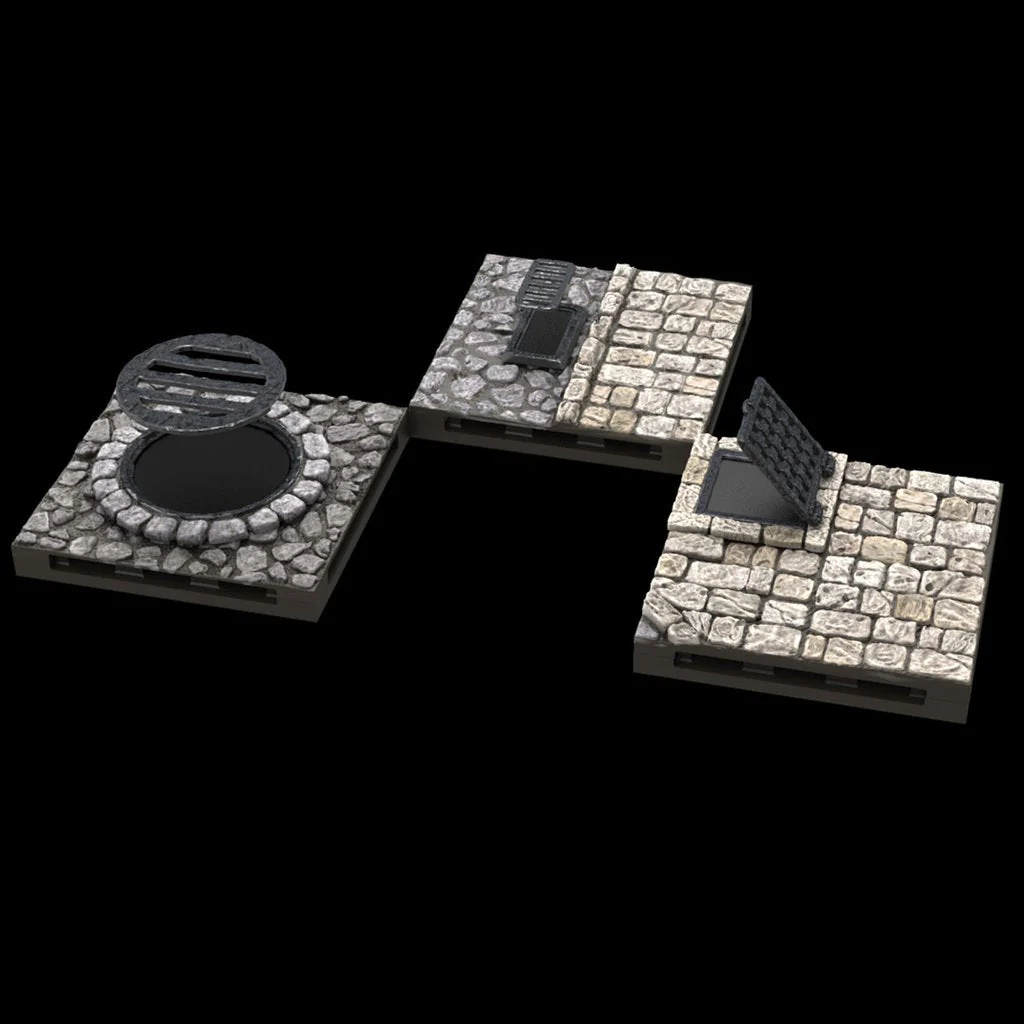 WarLock Tiles: Town & Village - Town Square - Image 3