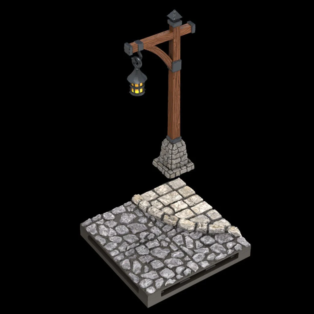 WarLock Tiles: Town & Village - Town Square - Image 4