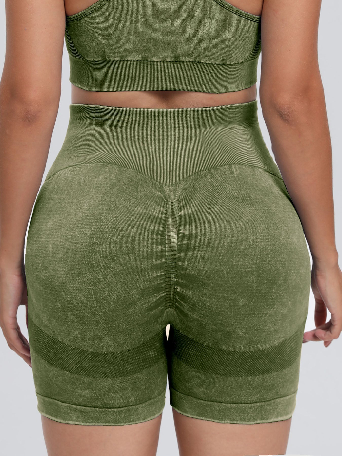 Washed High Waist Active Shorts - Image 18