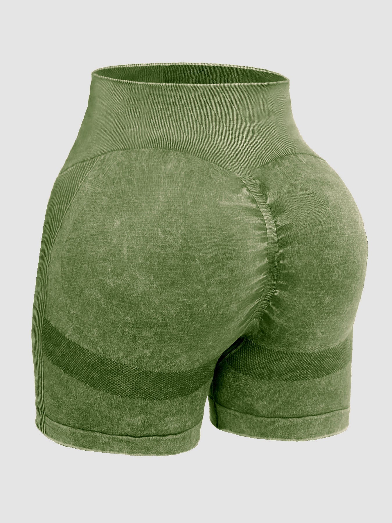 Washed High Waist Active Shorts - Image 19