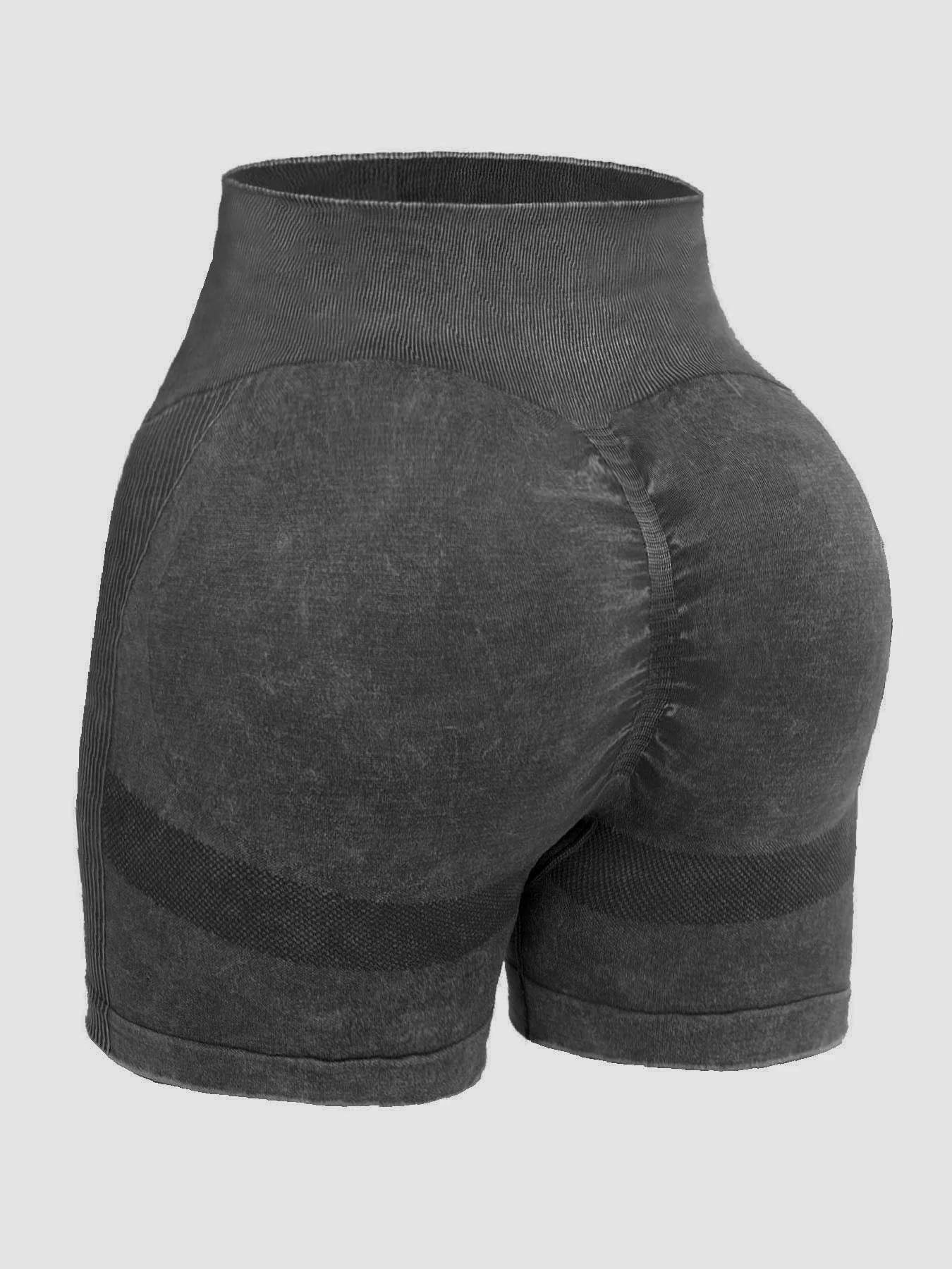 Washed High Waist Active Shorts - Image 5