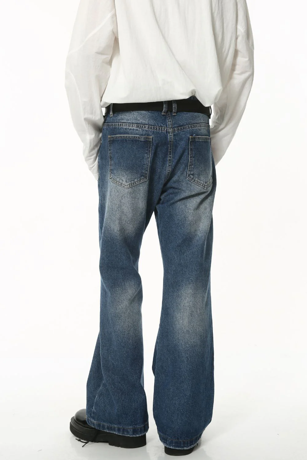 Washed Jeans with Pockets - Image 3