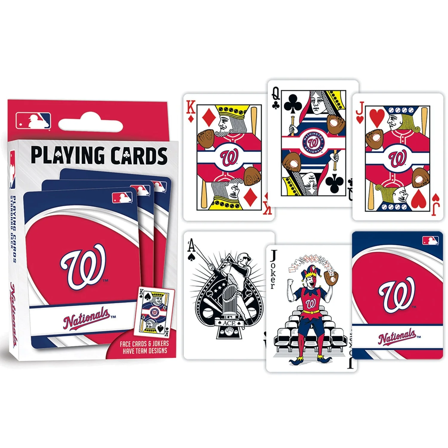 Washington Nationals Playing Cards - 54 Card Deck by MasterPieces Puzzle Company INC - Image 3