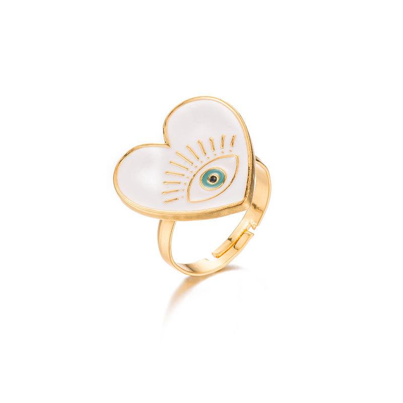 White Heart Ring by ClaudiaG Collection - Image 2