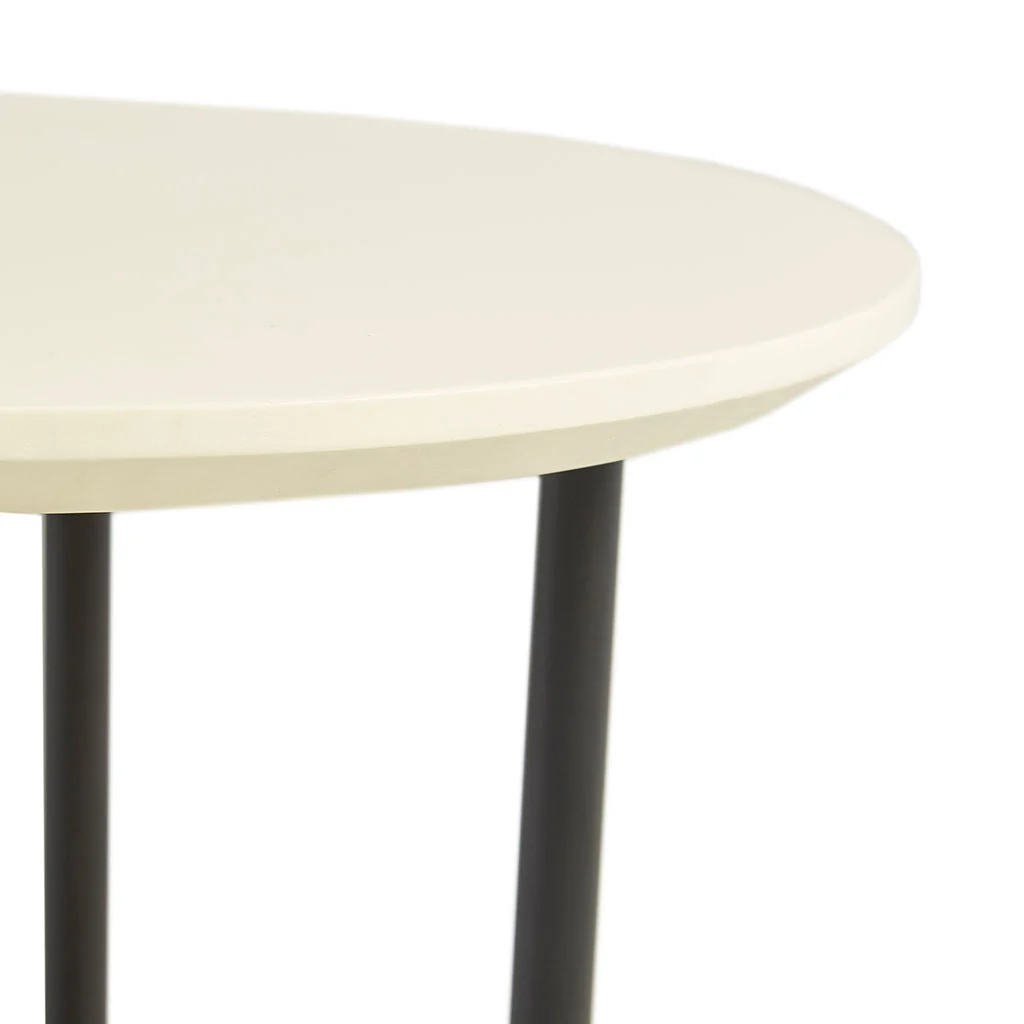 White/Natural End Table by Blak Hom - Image 5