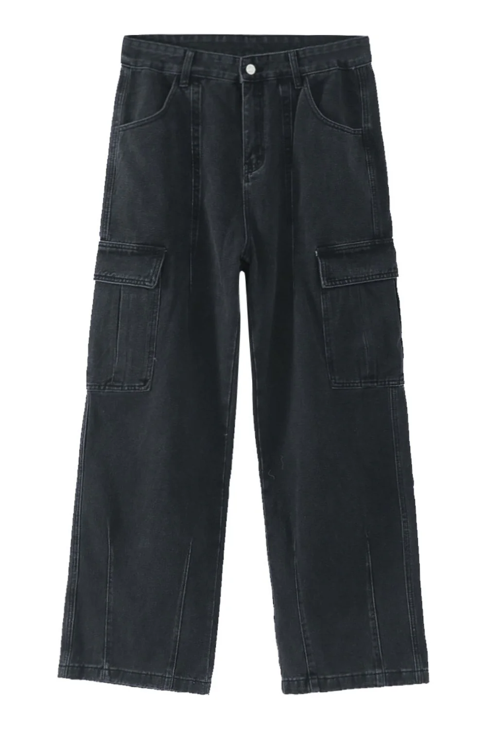 Wide Leg Jeans with Pockets - Image 6