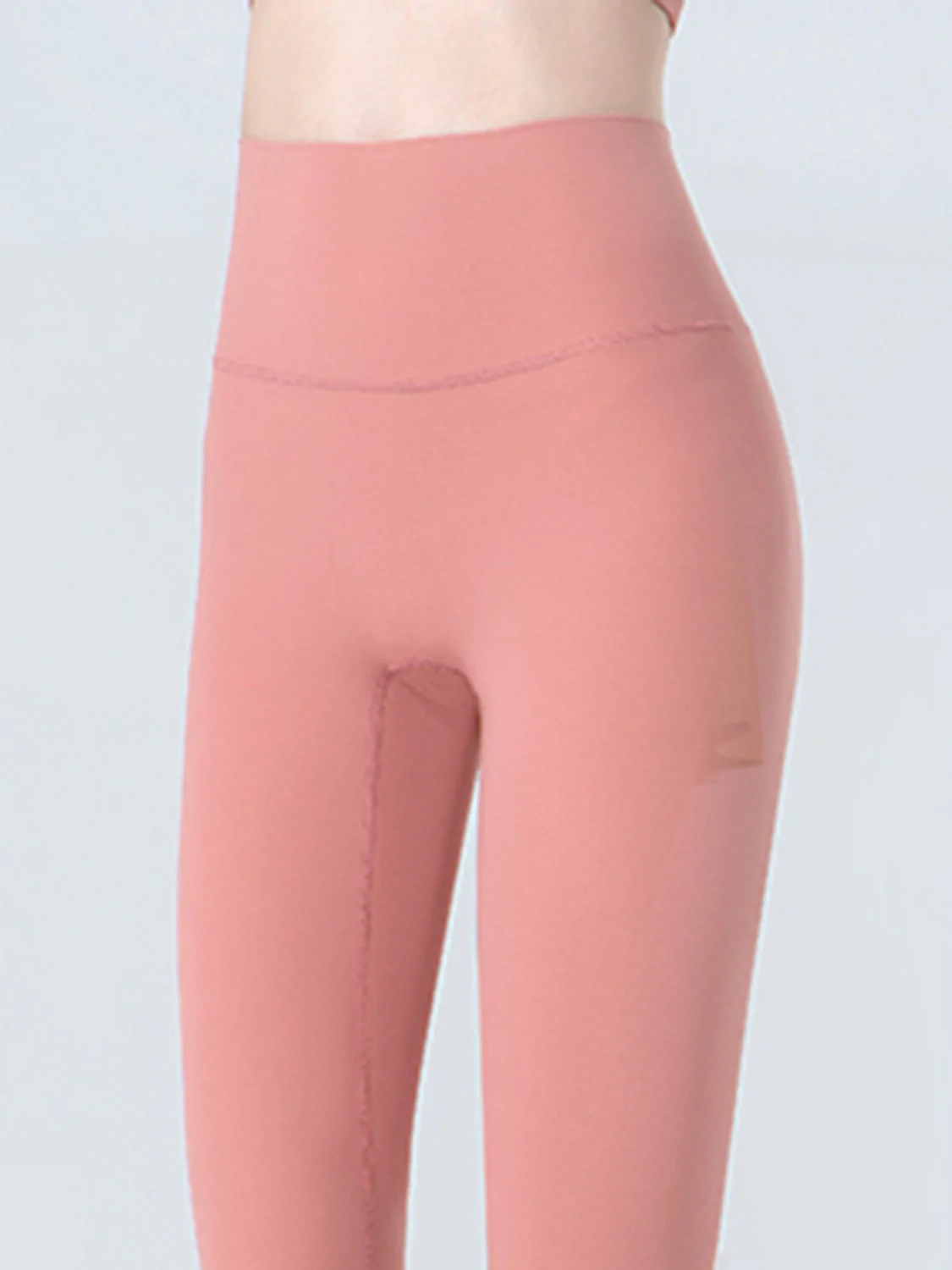 Wide Waistband Cropped Sports Leggings - Image 3