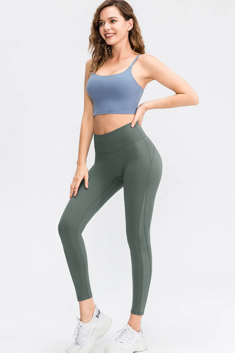 Wide Waistband Slim Fit Long Sports Pants - Image 12