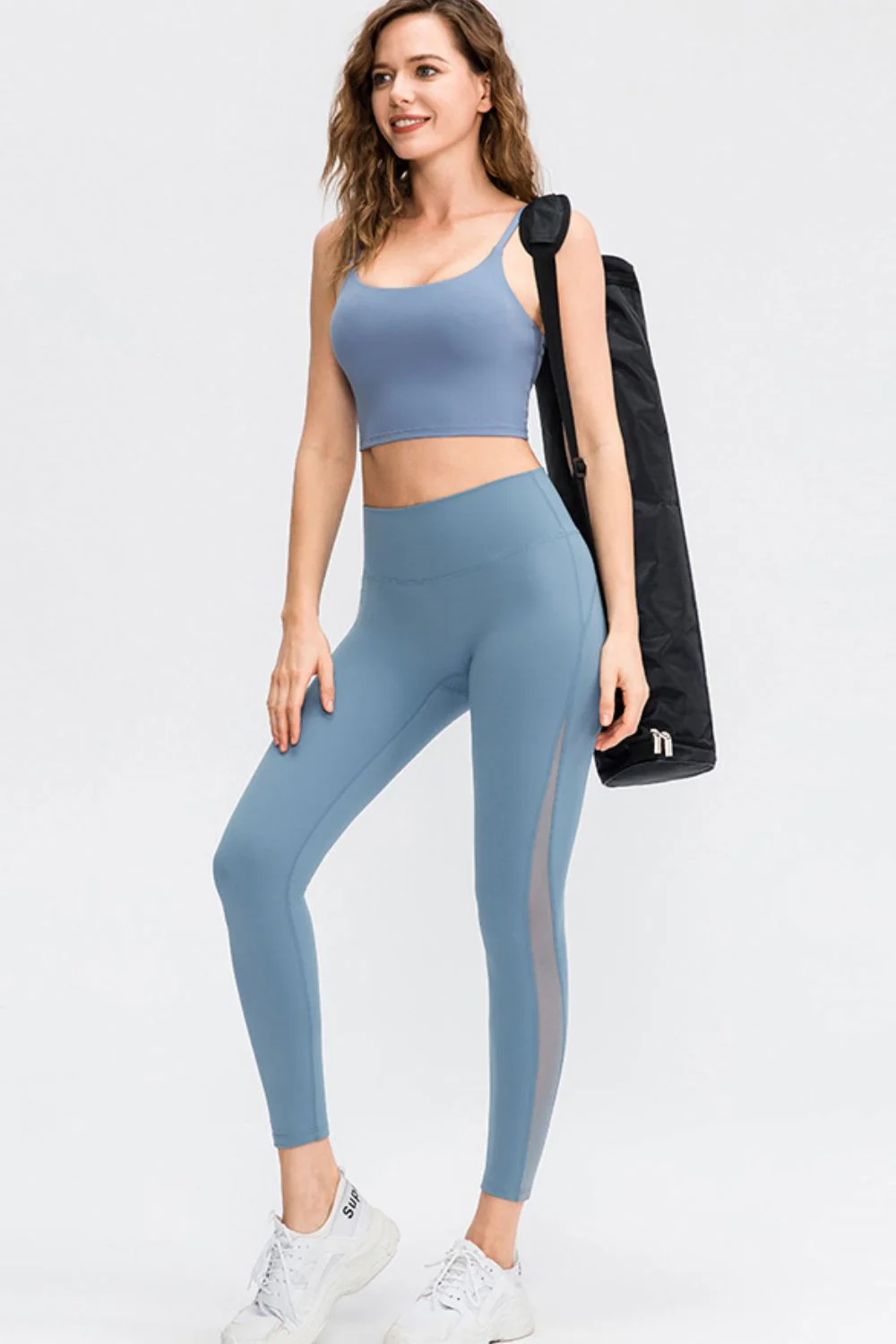 Wide Waistband Slim Fit Long Sports Pants - Image 3
