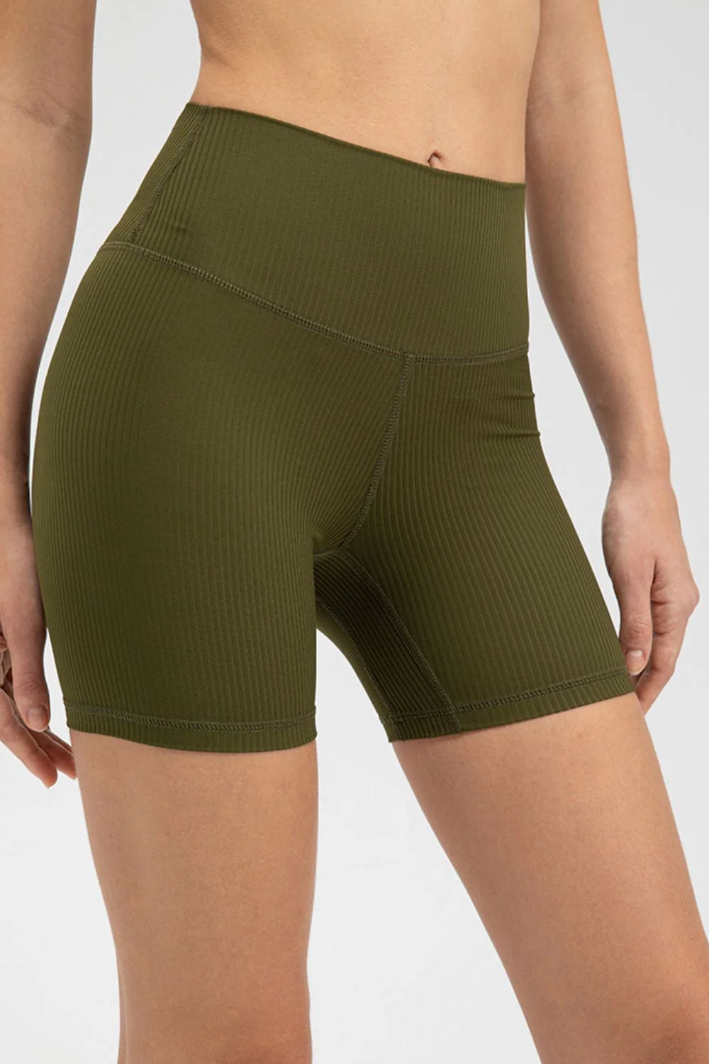 Wide Waistband Slim Fit Sports Shorts - Image 4