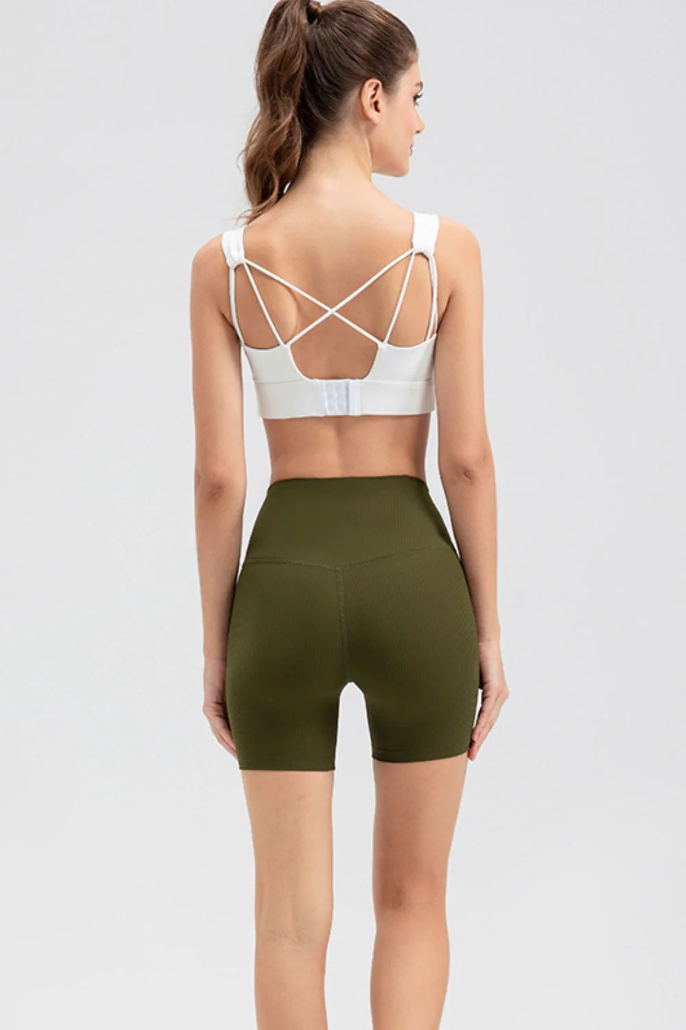 Wide Waistband Slim Fit Sports Shorts - Image 6