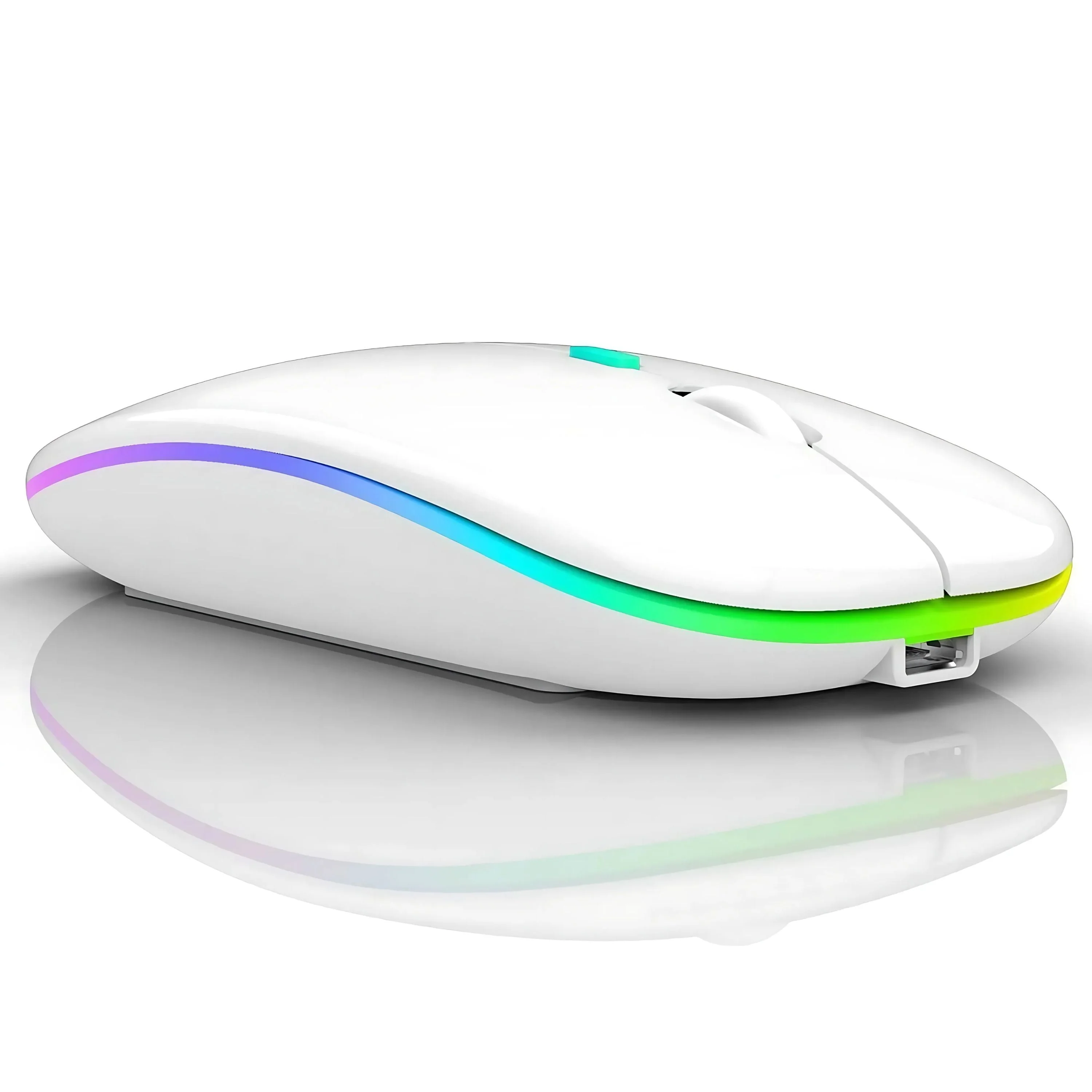 Wireless RGB Mouse – Silent Rechargeable Bluetooth Mouse with LED Backlight for PC & Laptop - Image 3
