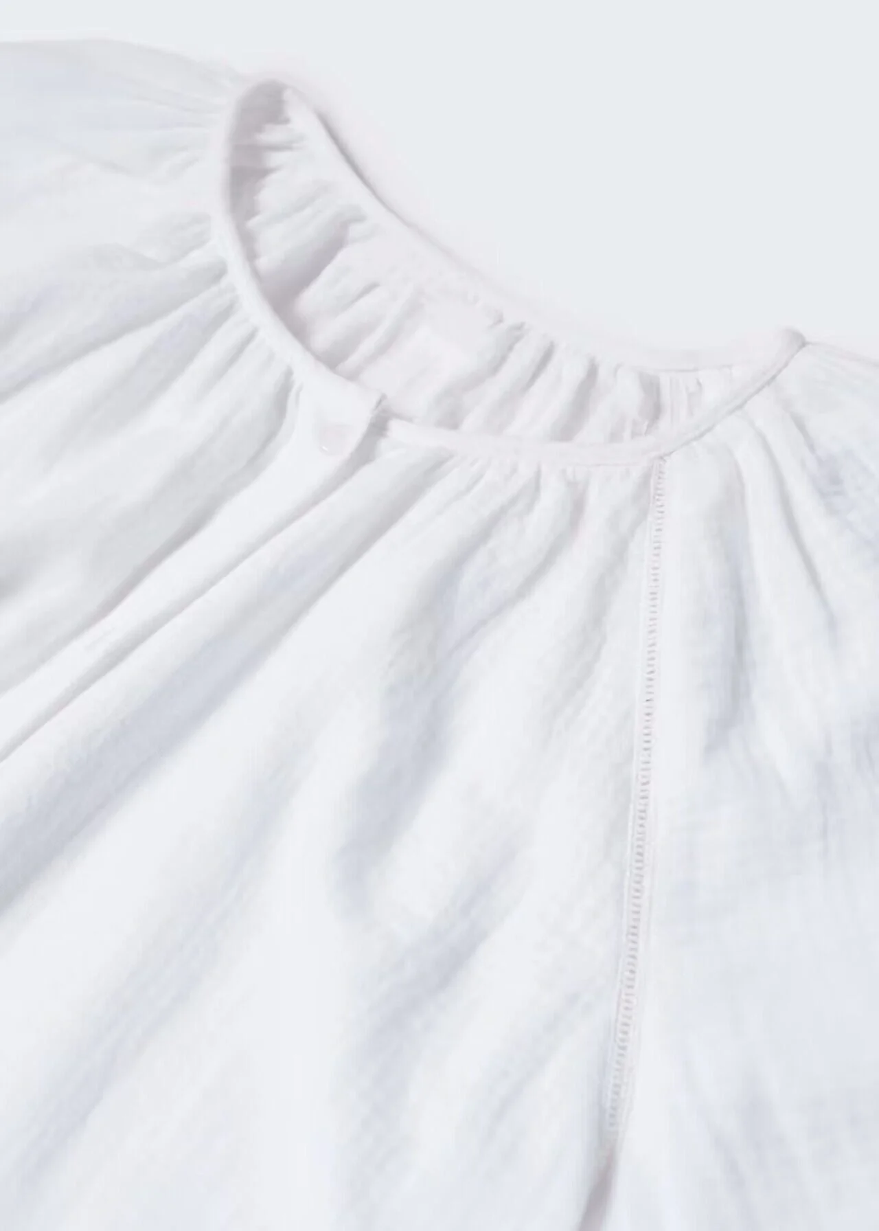 Women New Spring and Autumn Daily Elegant Cotton White Dress by BlakWardrob - Image 5
