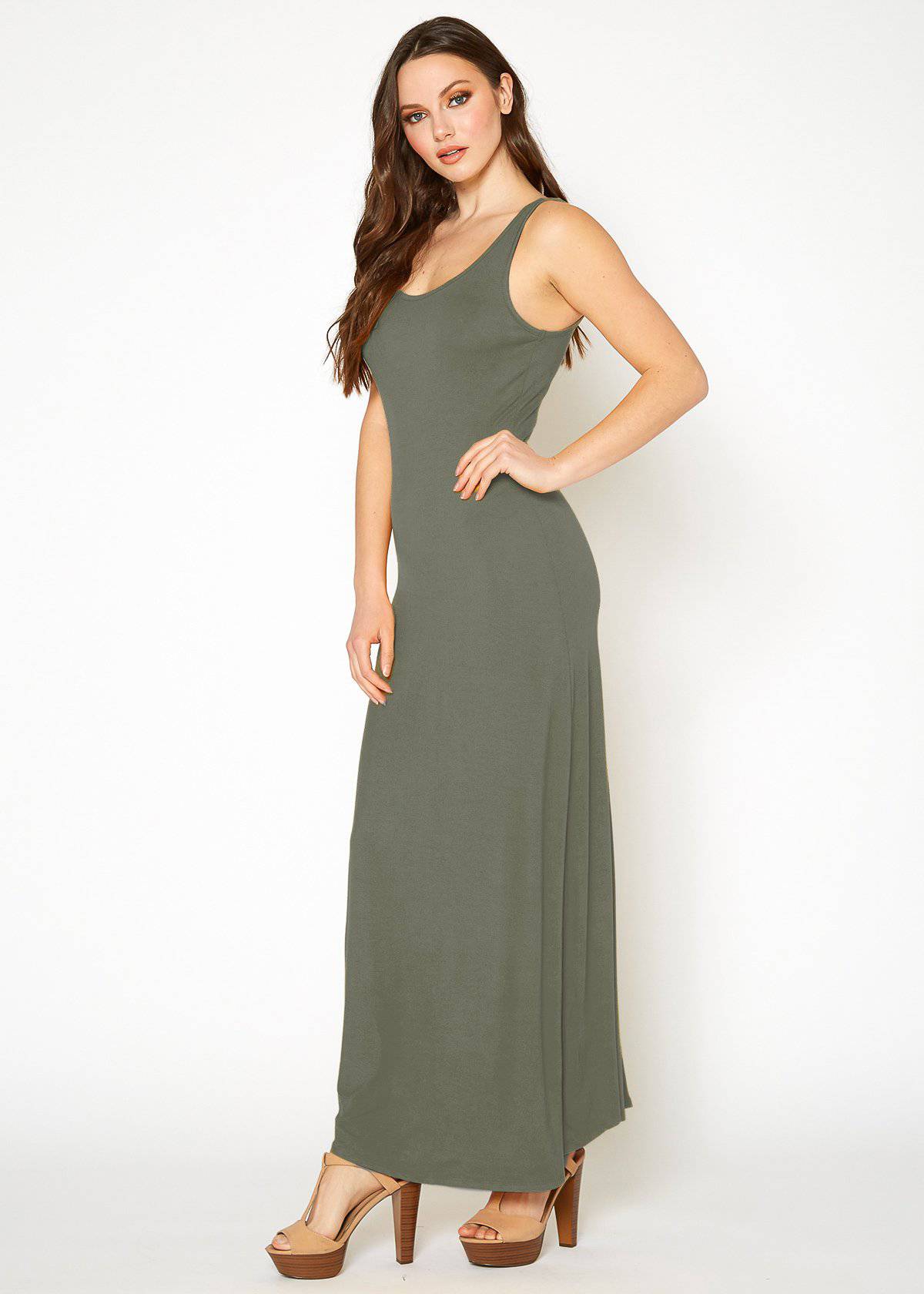 Women's Sleeveless Scoop Neck Maxi Dress by Shop at Konus - Image 10