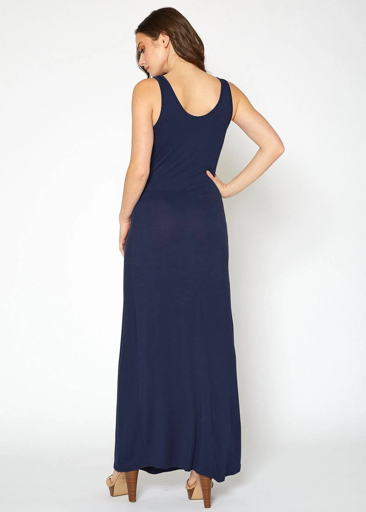 Women's Sleeveless Scoop Neck Maxi Dress by Shop at Konus - Image 13