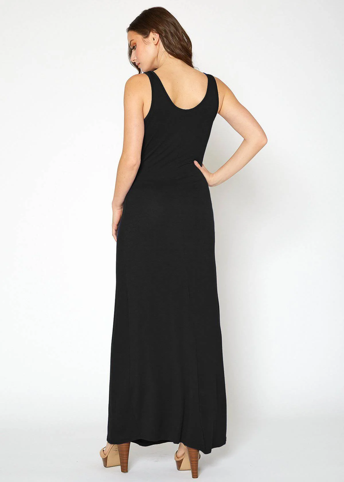Women's Sleeveless Scoop Neck Maxi Dress by Shop at Konus - Image 18