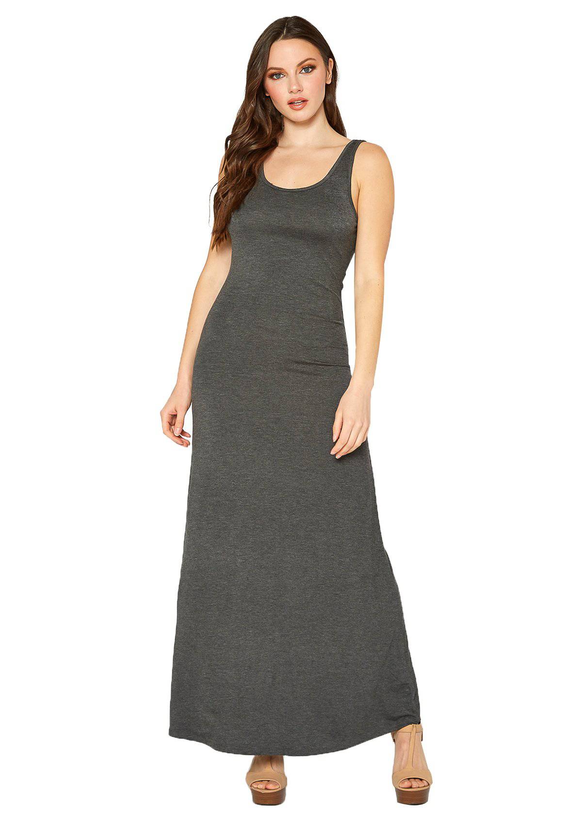Women's Sleeveless Scoop Neck Maxi Dress by Shop at Konus - Image 2