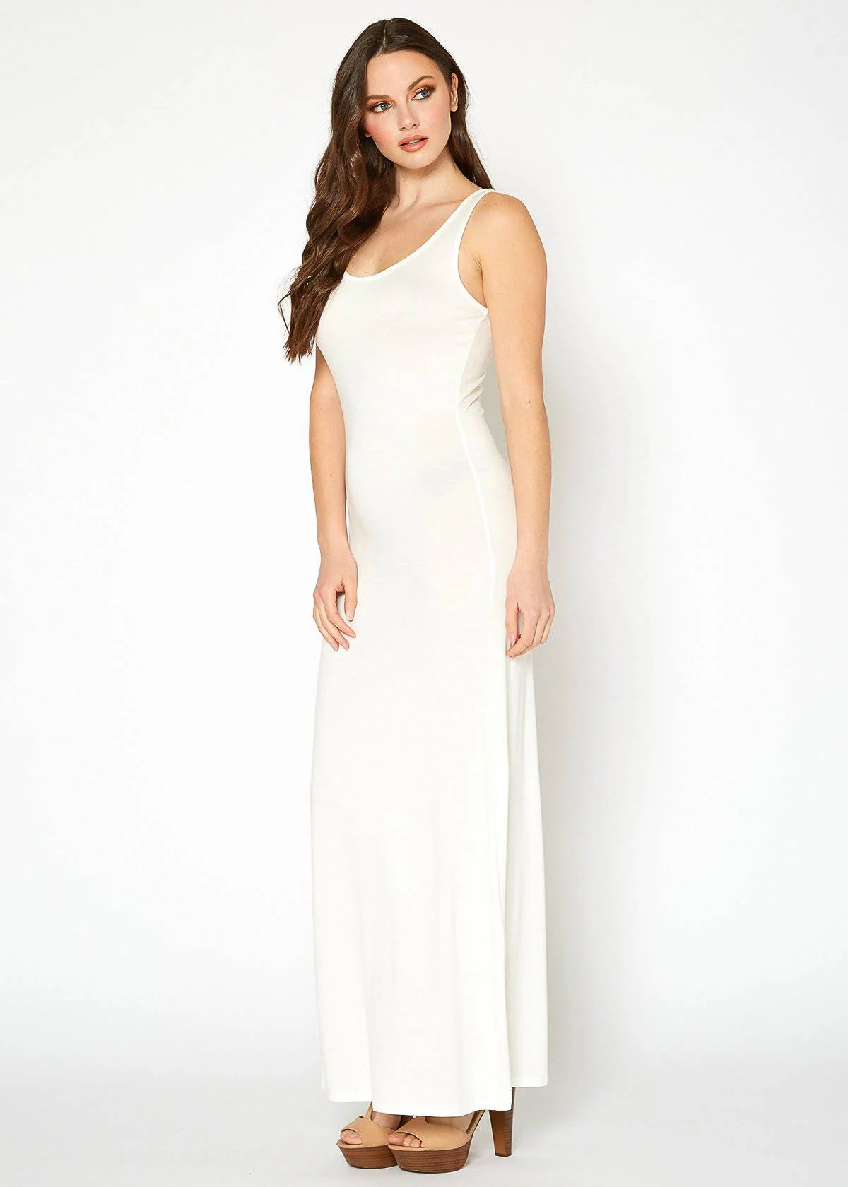 Women's Sleeveless Scoop Neck Maxi Dress by Shop at Konus - Image 22