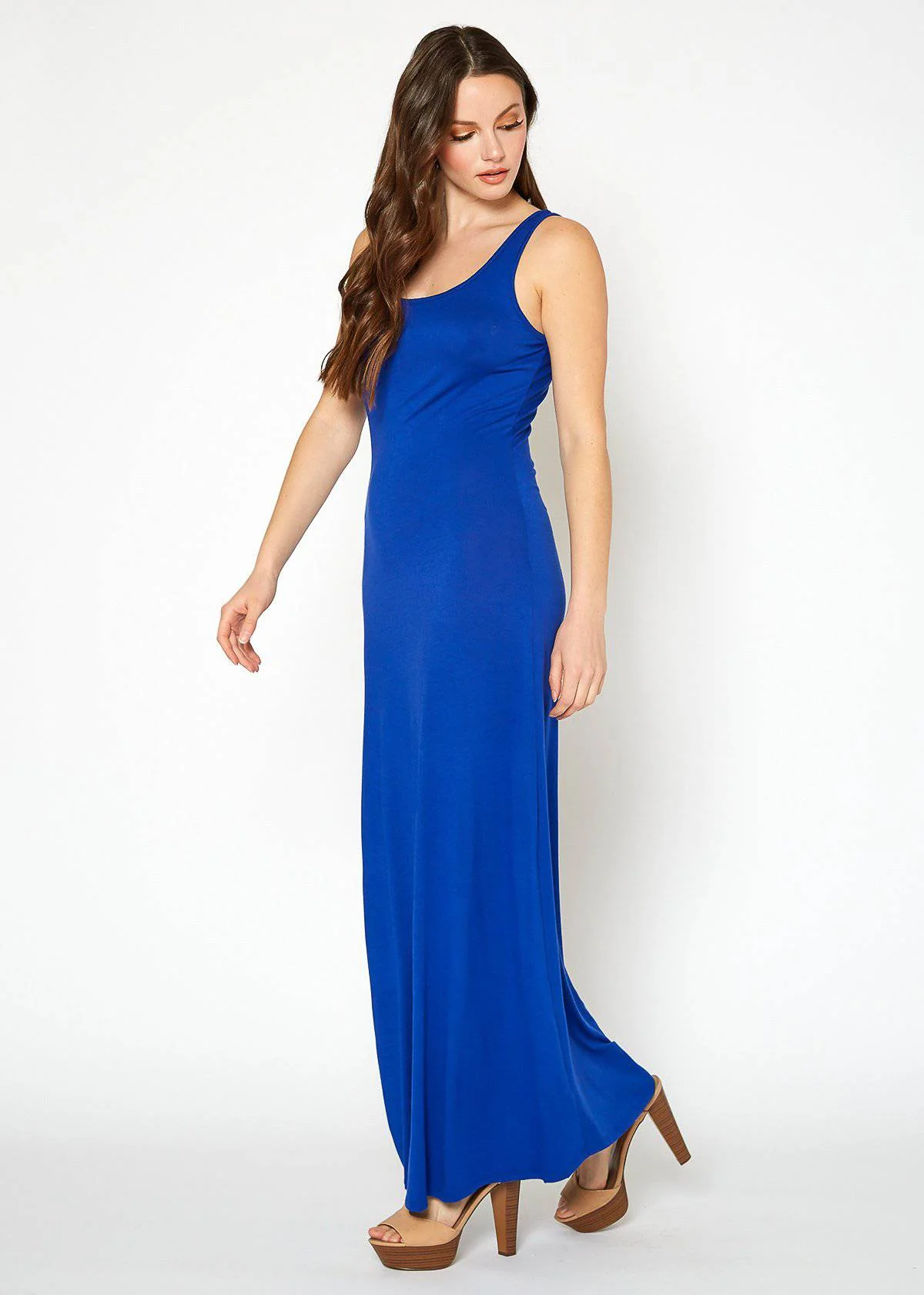 Women's Sleeveless Scoop Neck Maxi Dress by Shop at Konus - Image 27