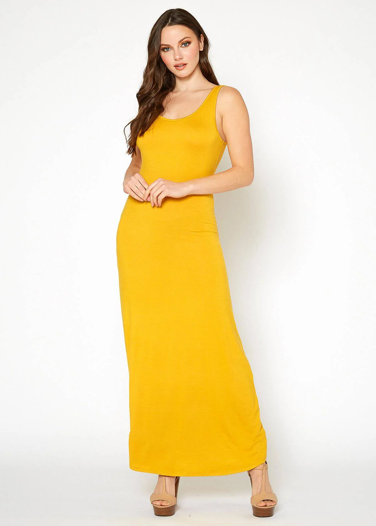 Women's Sleeveless Scoop Neck Maxi Dress by Shop at Konus - Image 29