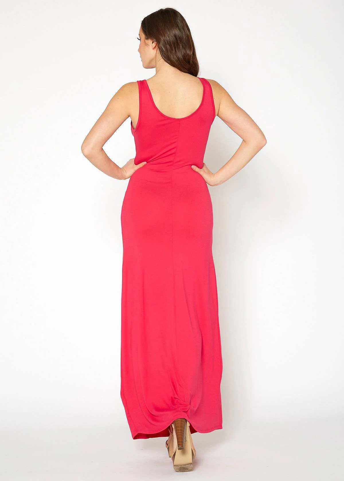 Women's Sleeveless Scoop Neck Maxi Dress by Shop at Konus - Image 32