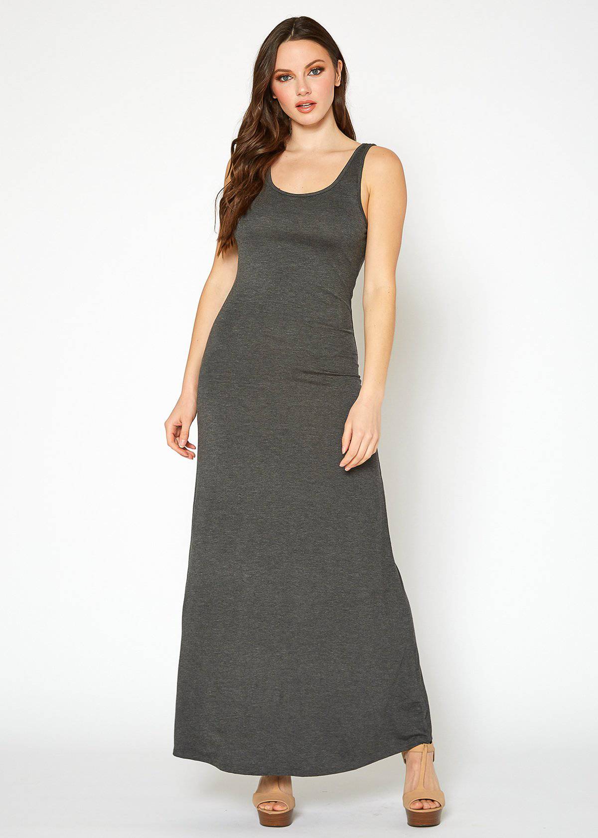 Women's Sleeveless Scoop Neck Maxi Dress by Shop at Konus - Image 40