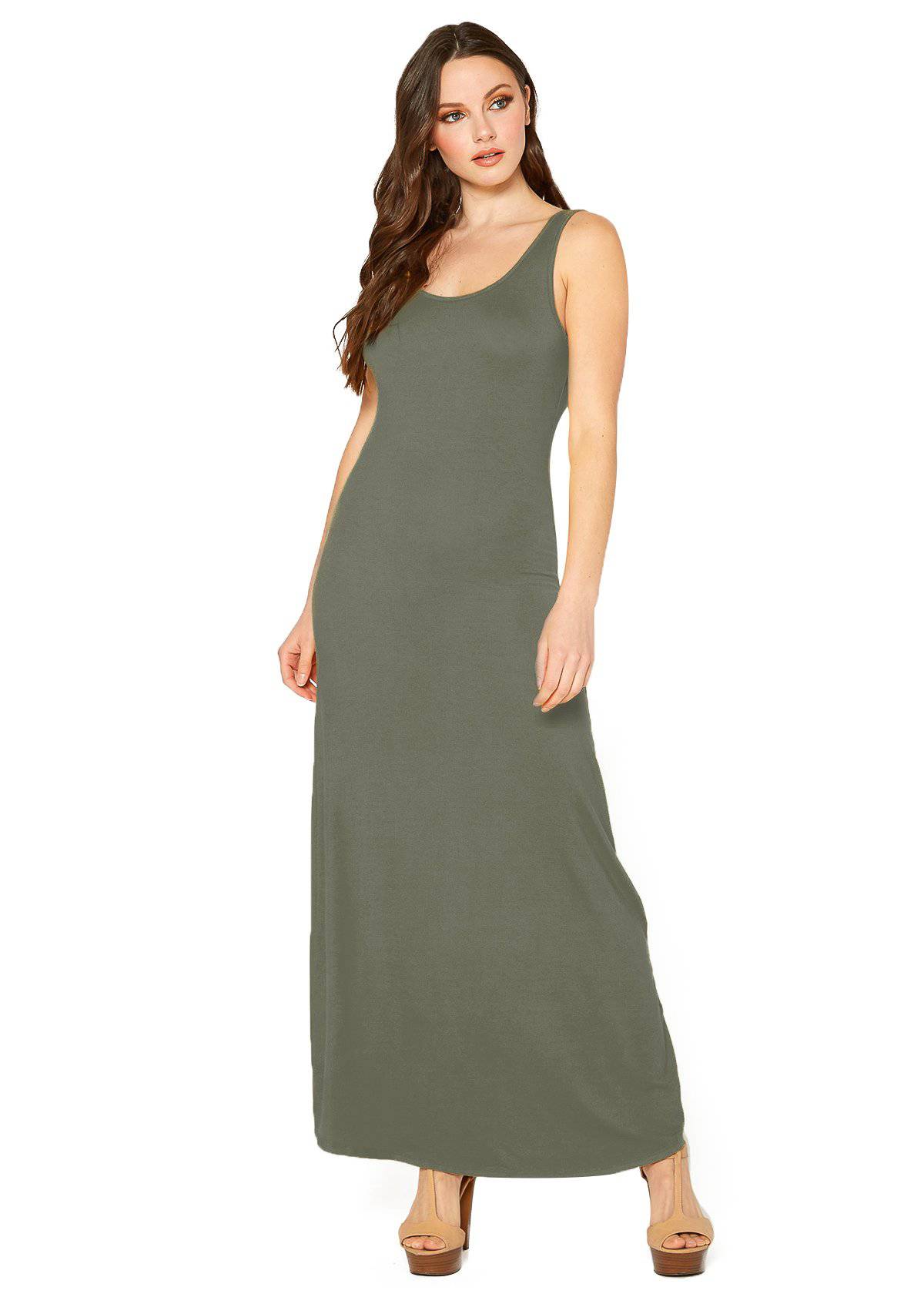 Women's Sleeveless Scoop Neck Maxi Dress by Shop at Konus - Image 8