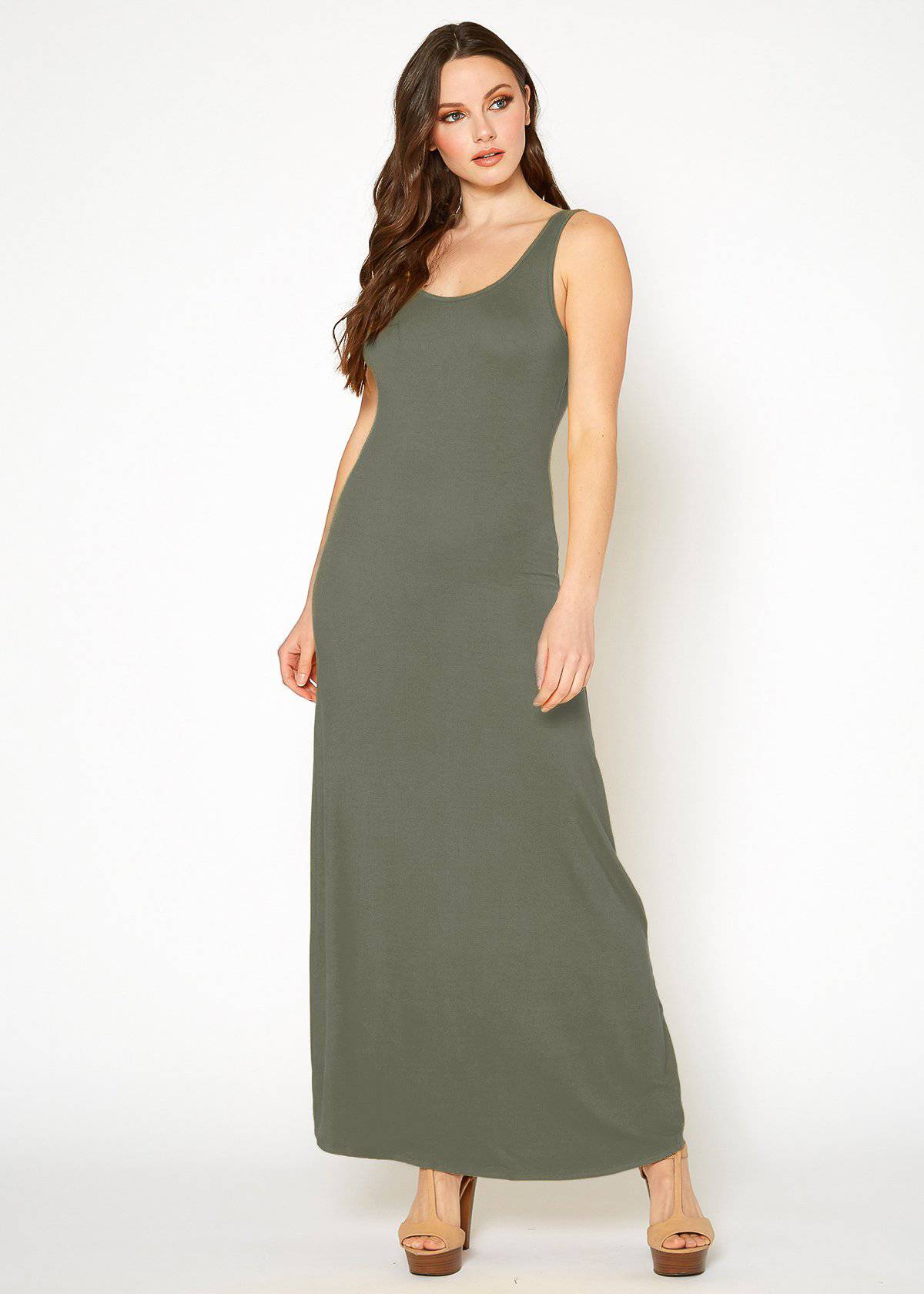 Women's Sleeveless Scoop Neck Maxi Dress by Shop at Konus - Image 9