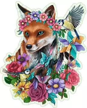 Wooden Puzzle: Colorful Fox - Image 2