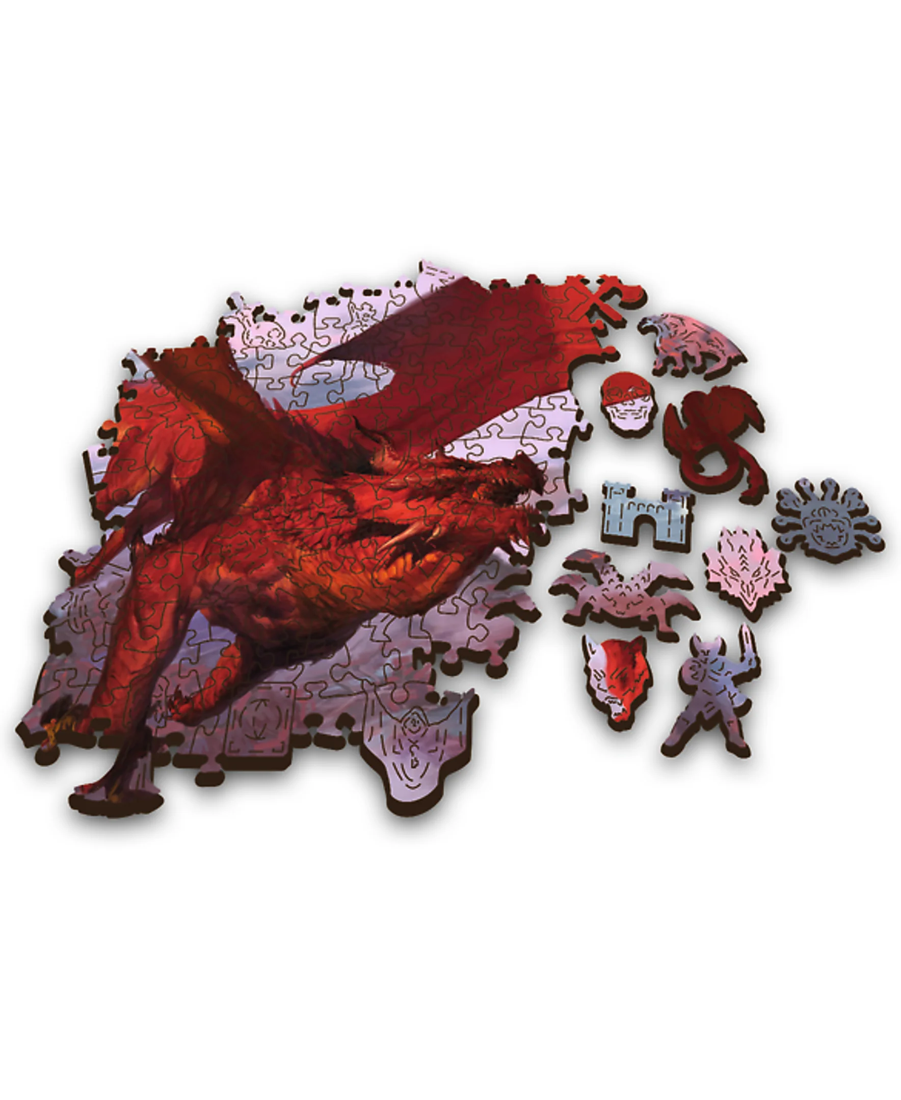 Wooden Puzzle: Dungeons & Dragons - Ancient Red Dragon (Wood Craft) - Image 3