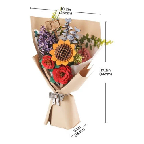 Wooden Puzzle: Flower Bundle - Image 3