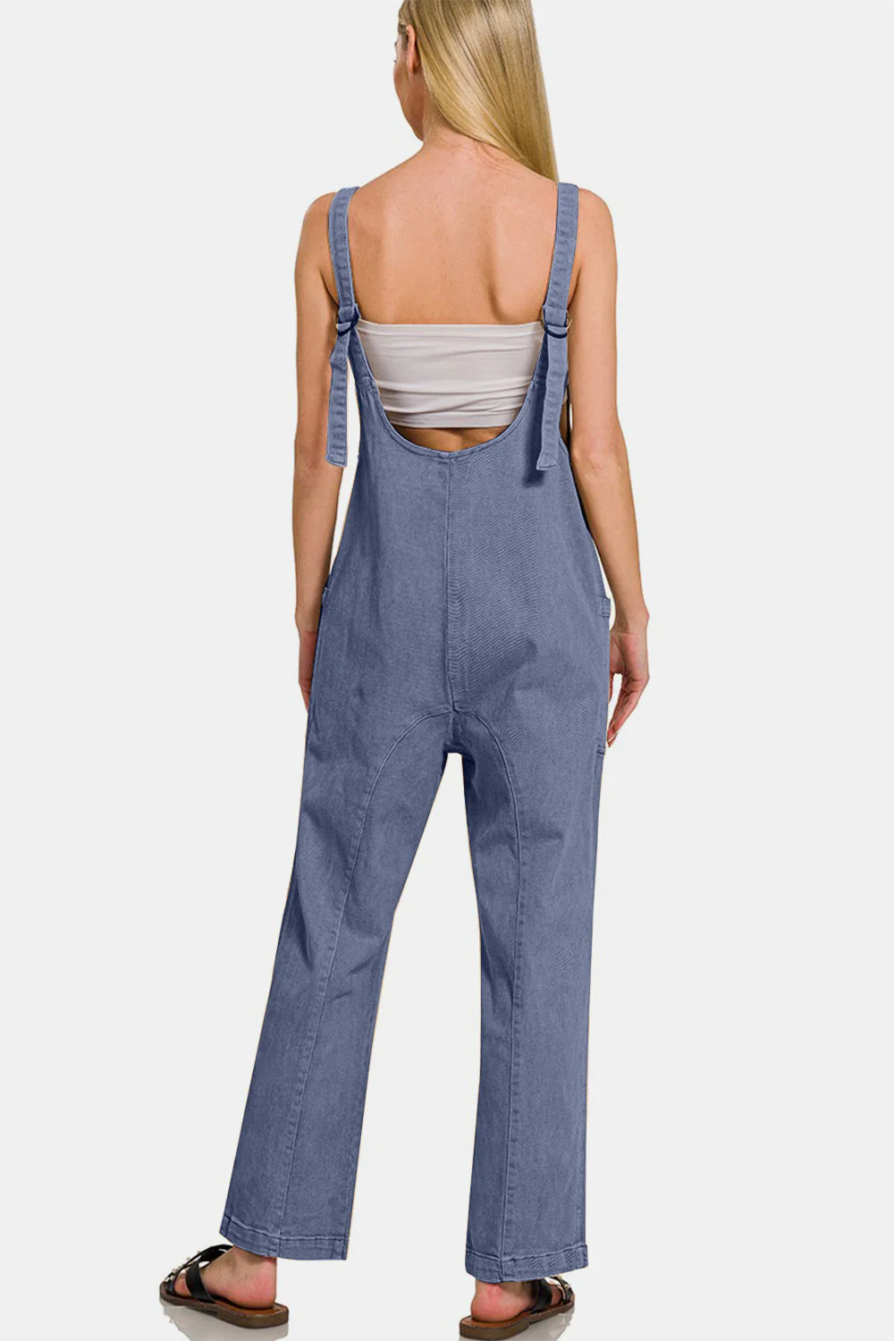 Zenana Pocketed Wide Strap Jumpsuit - Image 2