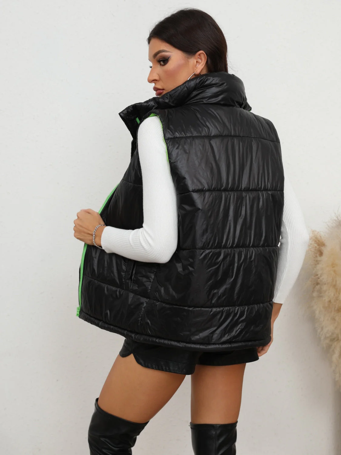 Zip-Up Collared Vest - Image 2