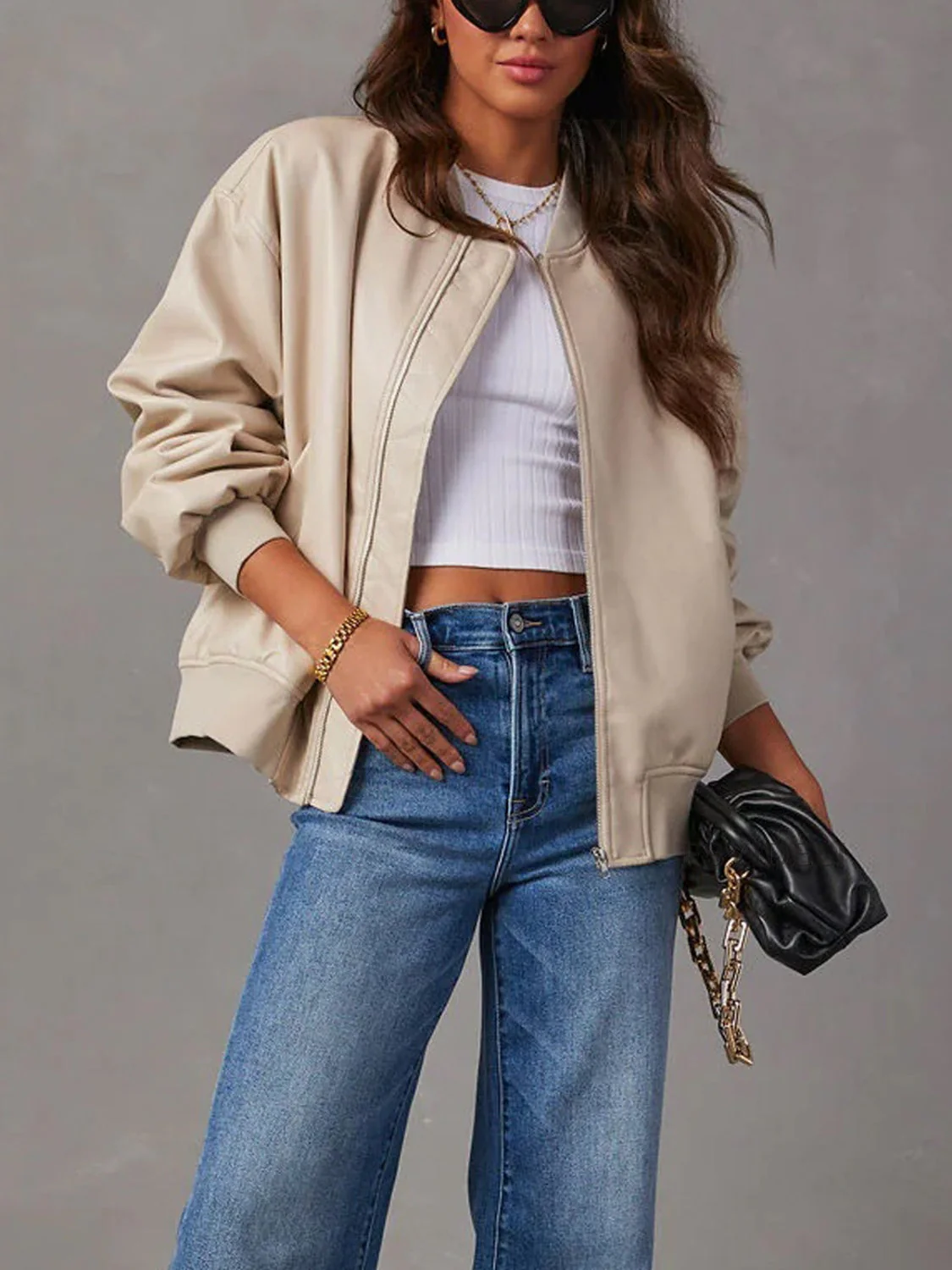 Zip Up Long Sleeve Jacket - Image 3