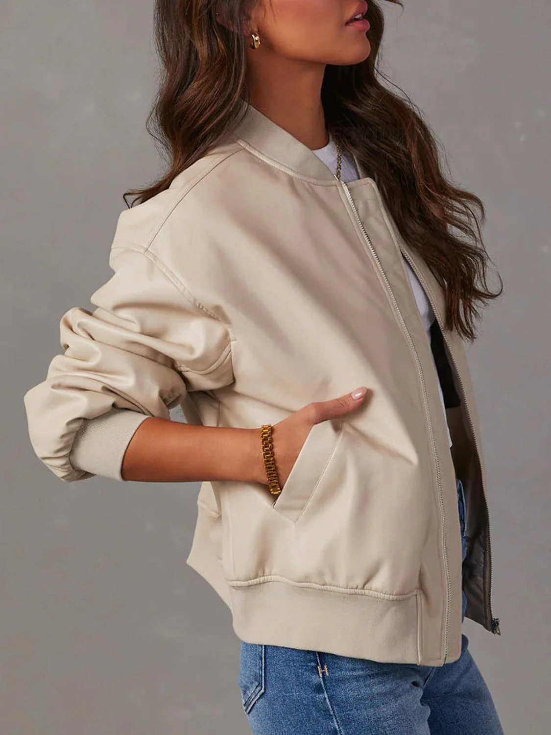 Zip Up Long Sleeve Jacket - Image 4