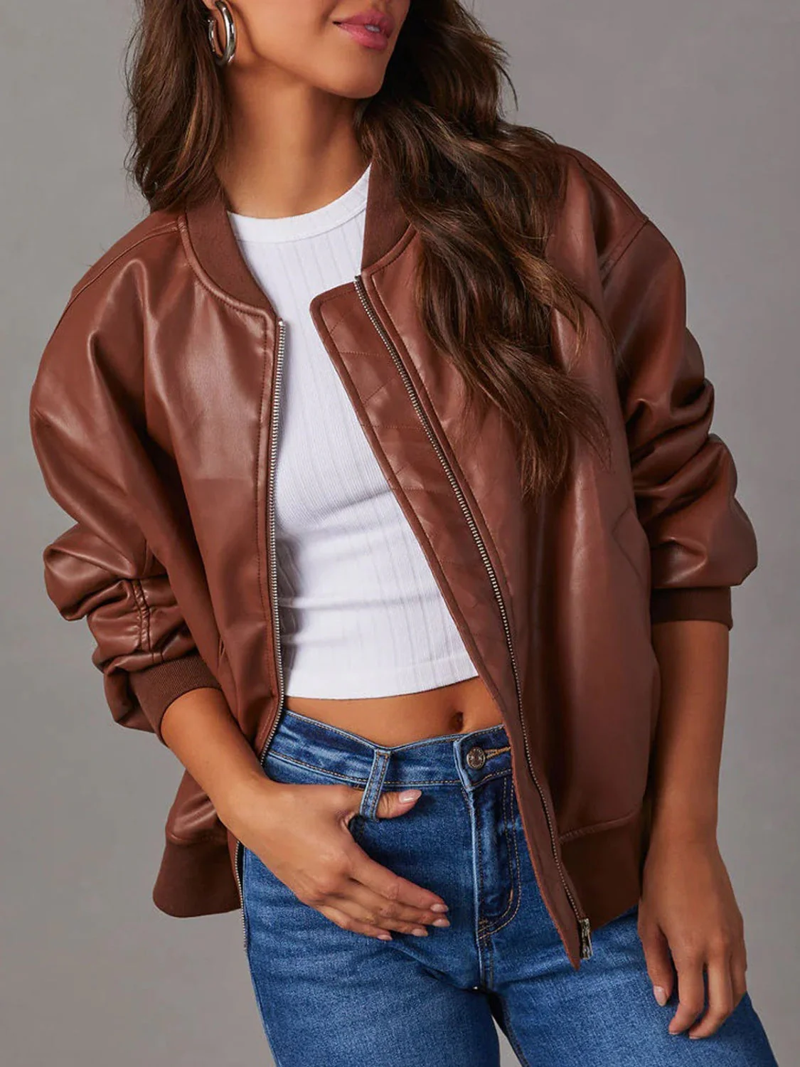 Zip Up Long Sleeve Jacket - Image 5