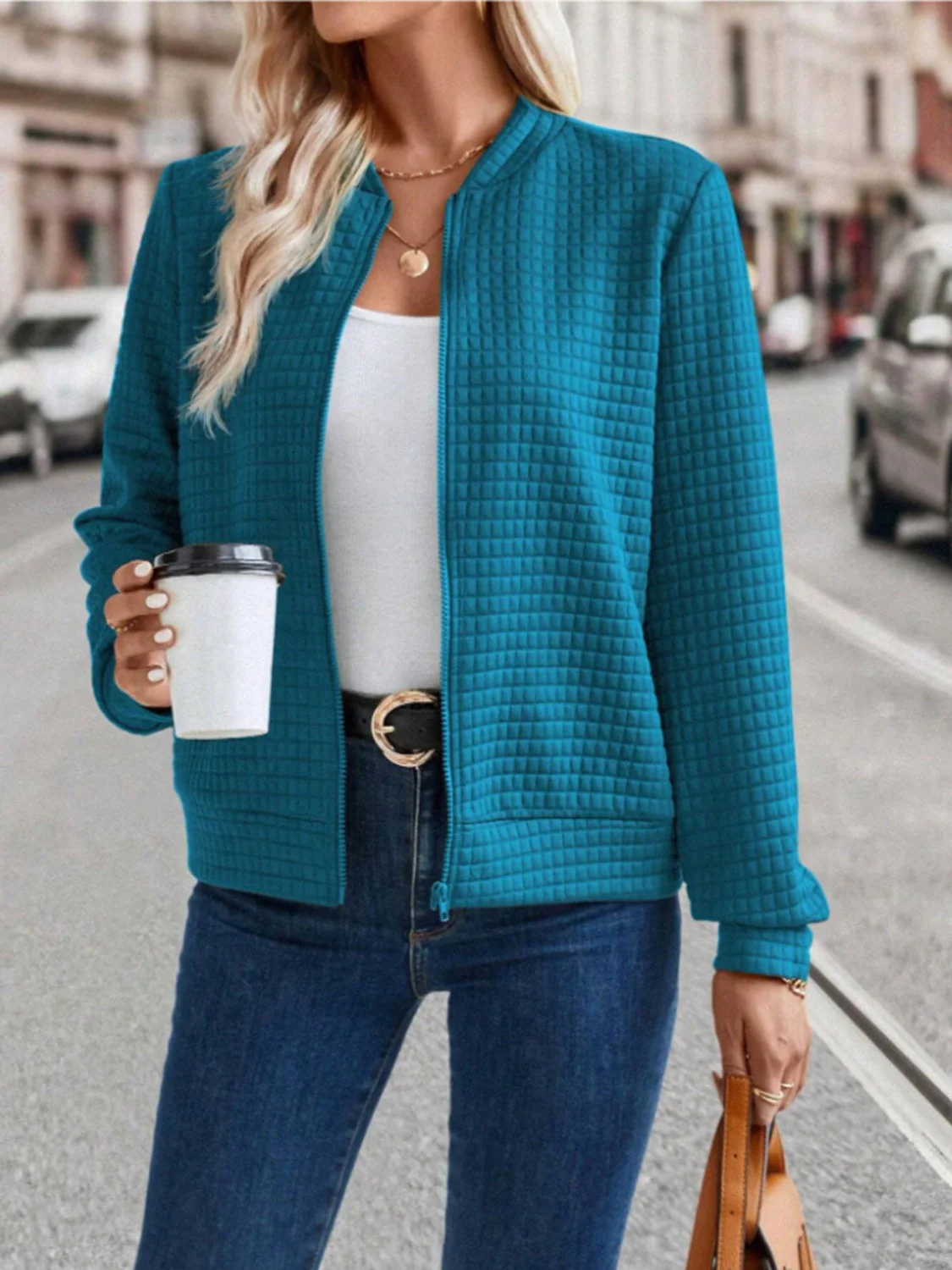 Zip Up Long Sleeve Jacket - Image 10