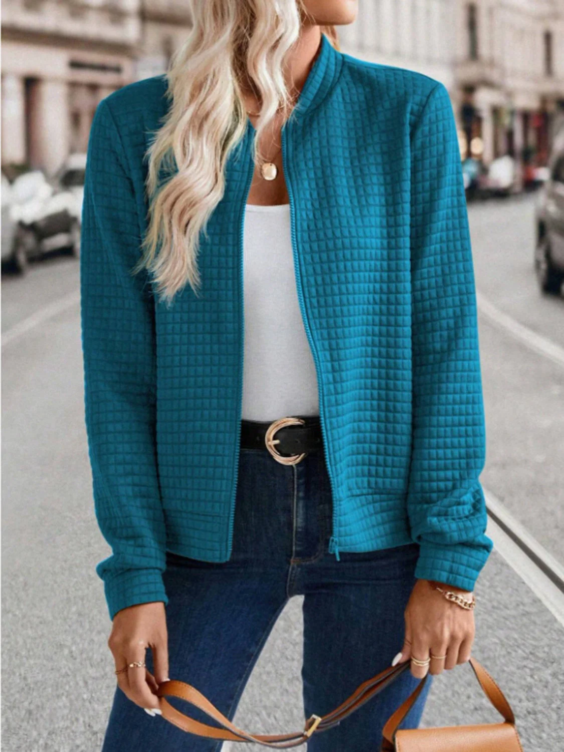 Zip Up Long Sleeve Jacket - Image 12