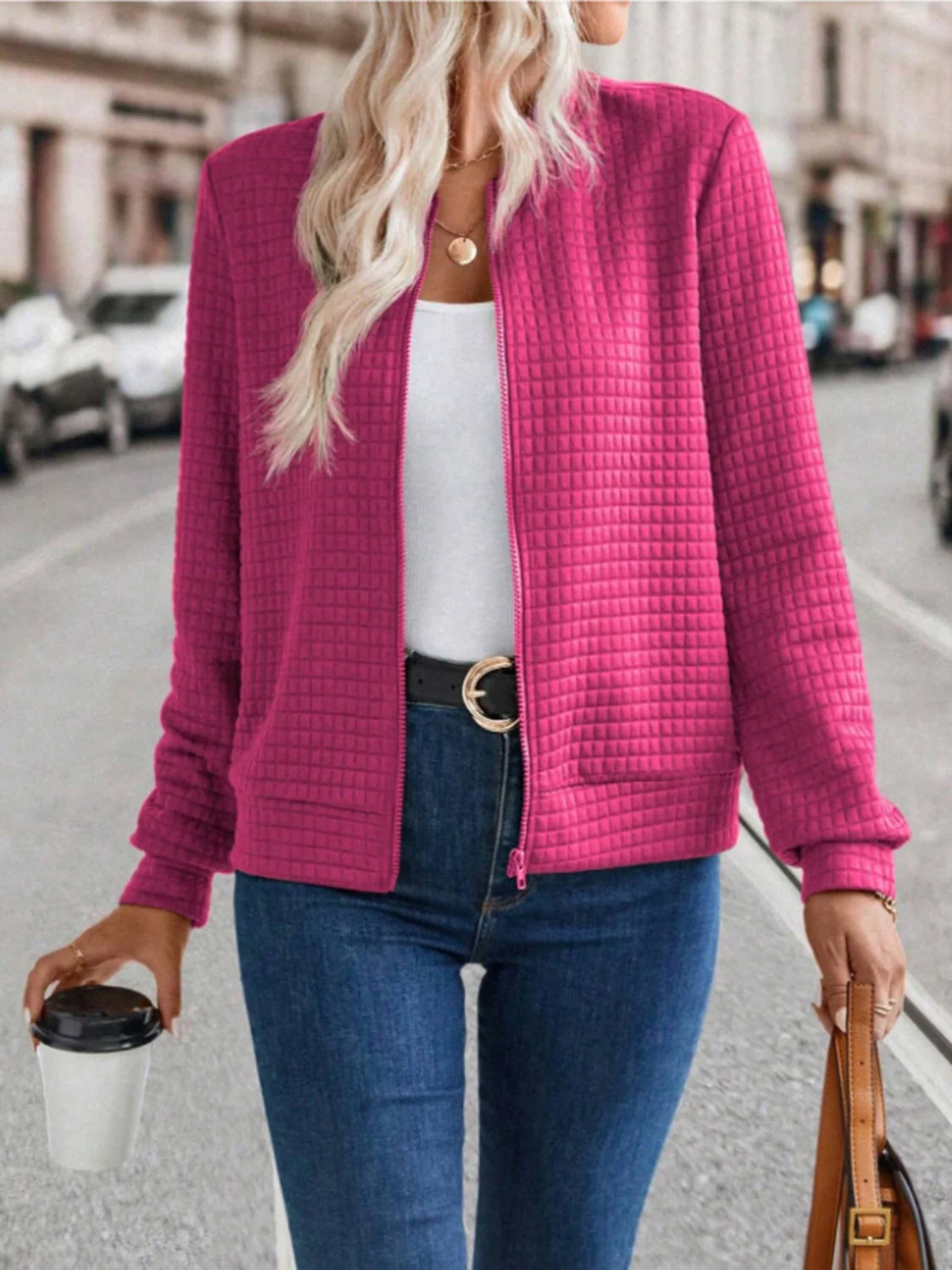 Zip Up Long Sleeve Jacket - Image 13