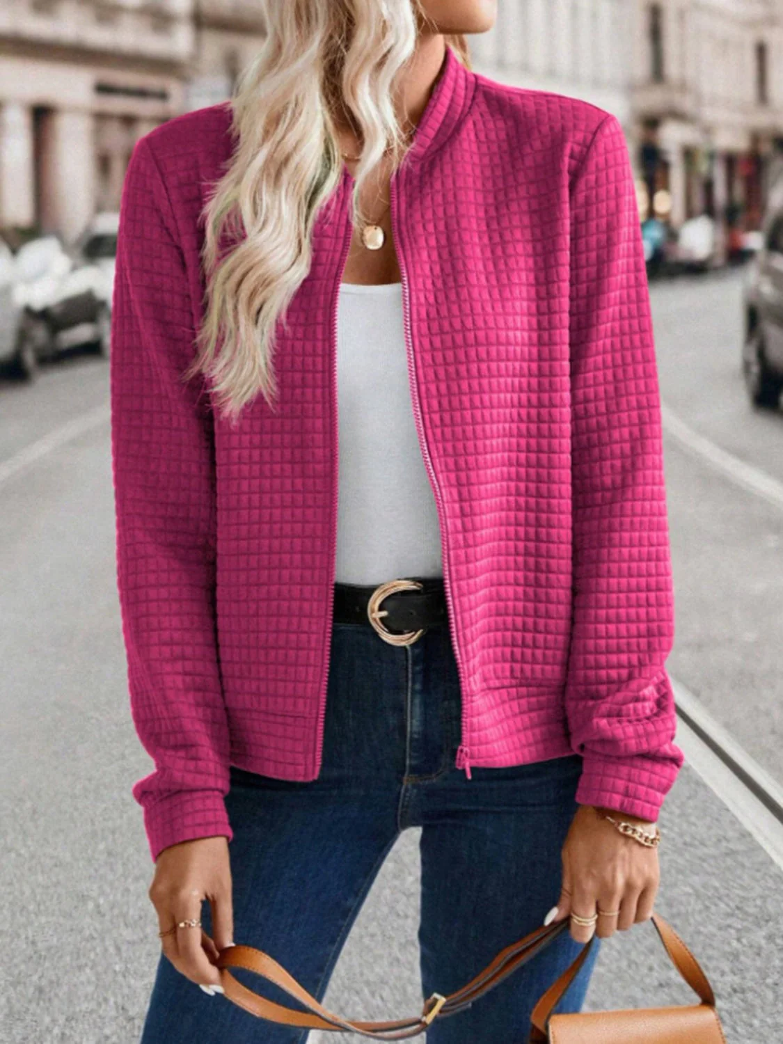 Zip Up Long Sleeve Jacket - Image 15