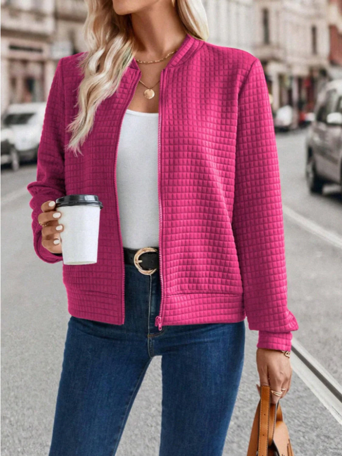 Zip Up Long Sleeve Jacket - Image 16