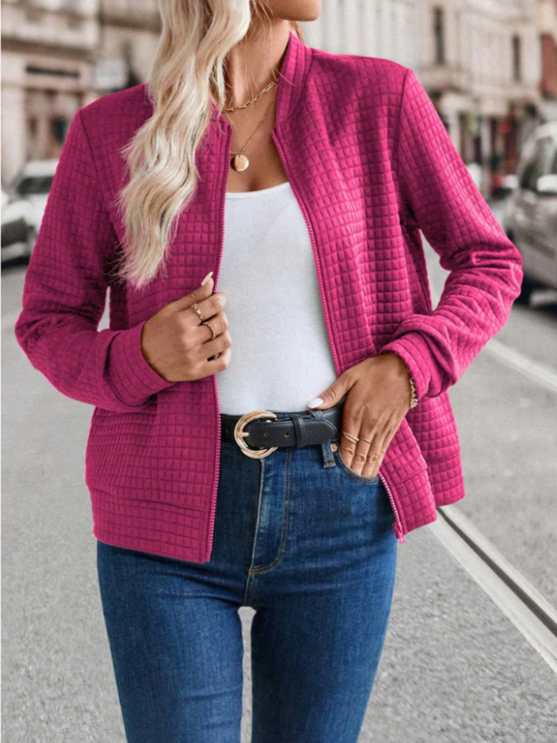 Zip Up Long Sleeve Jacket - Image 17