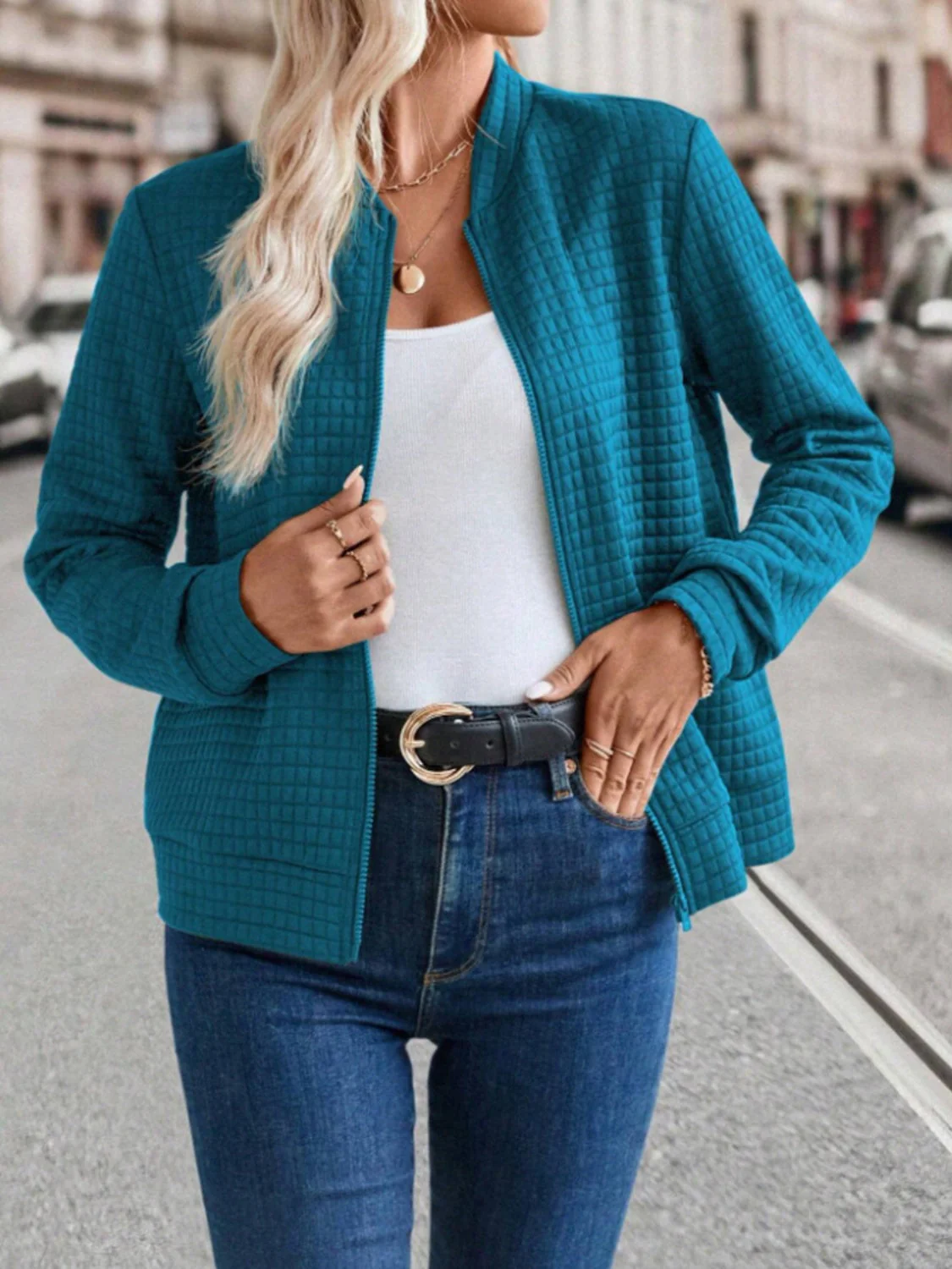 Zip Up Long Sleeve Jacket - Image 9