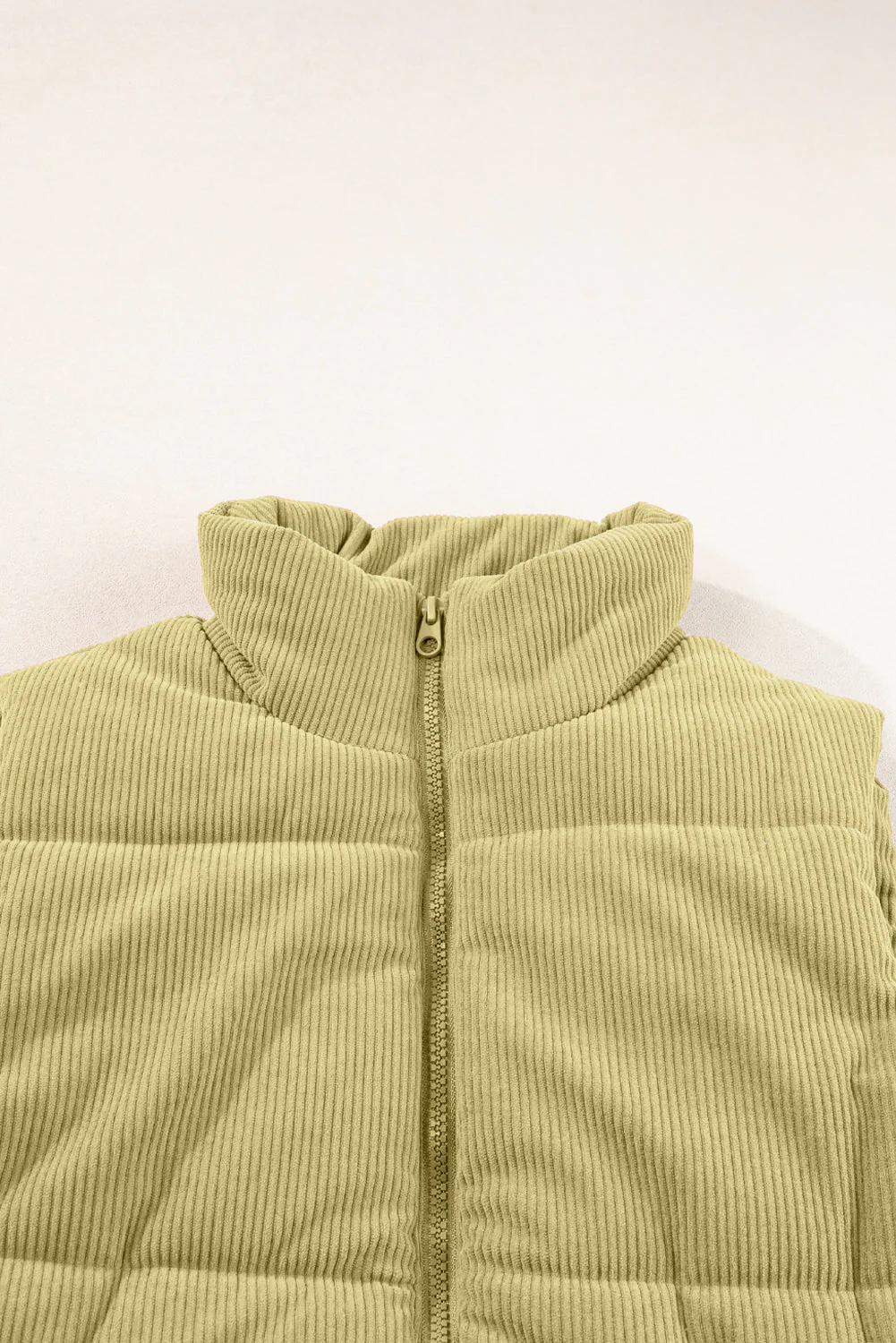 Zip Up Turtleneck Vest Coat - Image 9
