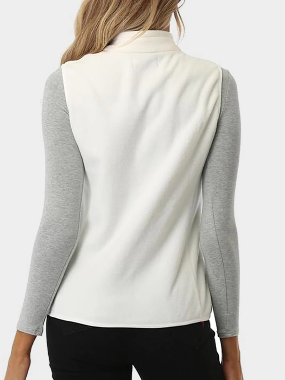 Zip Up Turtleneck Vest with Pockets - Image 5